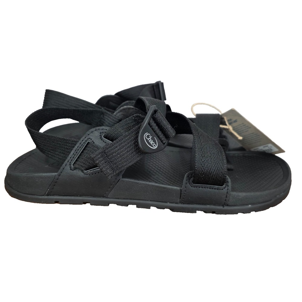 Chaco Sandals Mens 11 Black‎ Lowdown 2 Toe Loop Straps Comfort New JCH107847